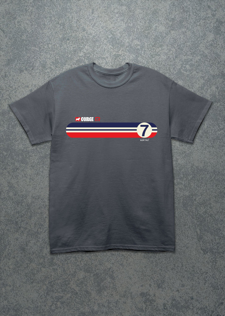 Miura No. 7 Red, Cream & Blue Stripes